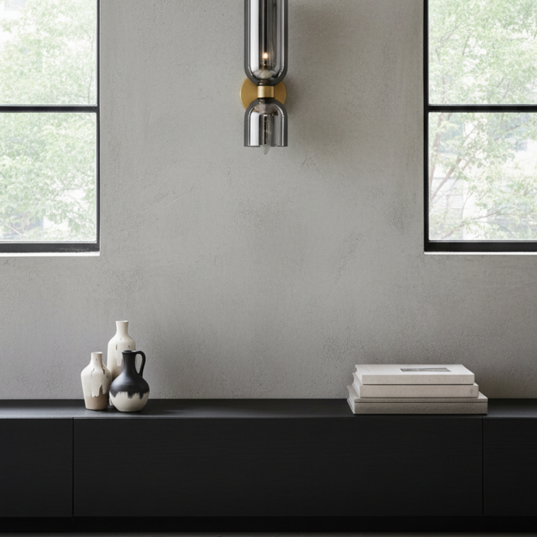 Refined Interior Wall Light in Transparent Glass – Sorella