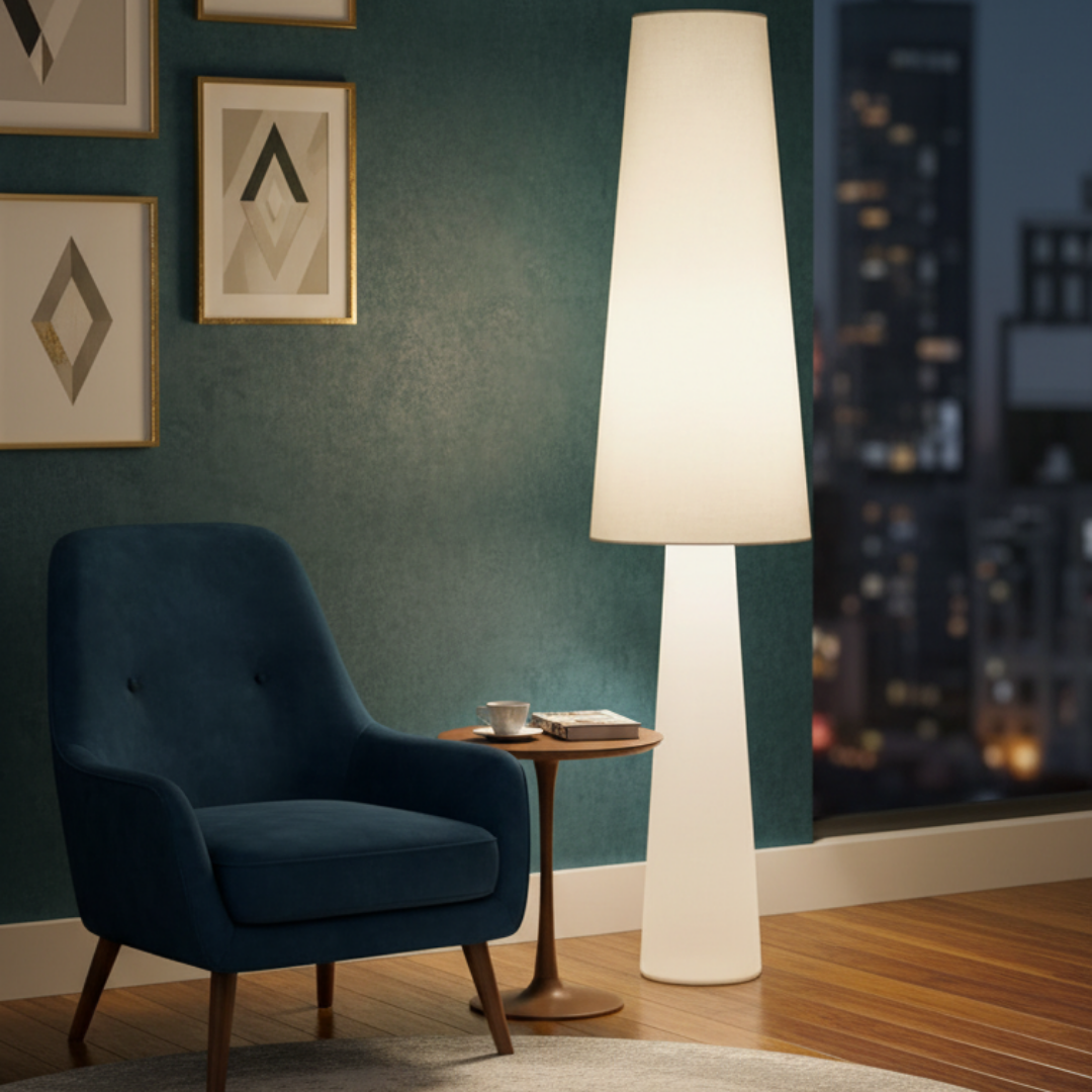 Nordic fabric floor lamp for living room – Aironde