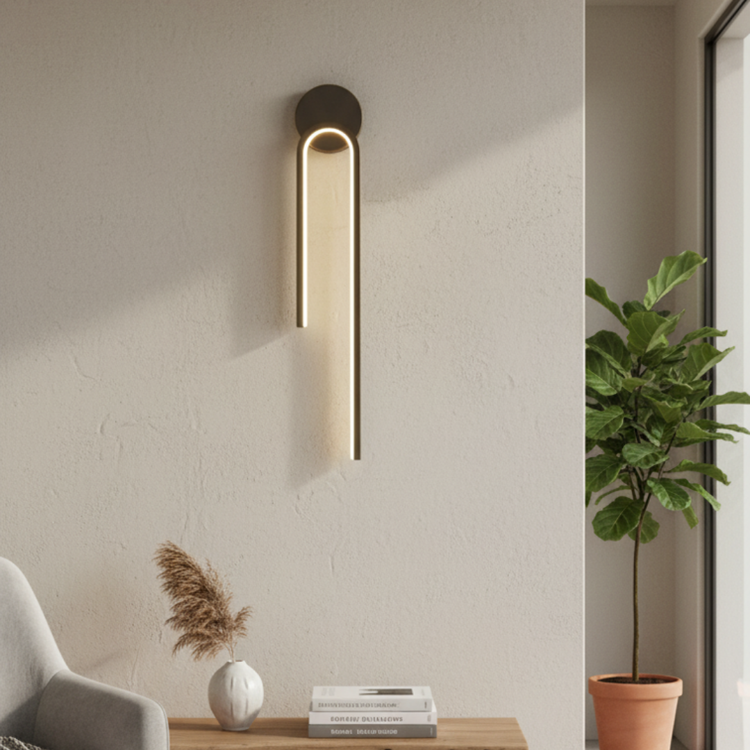 Low-Oriented Modern Metal LED Wall Light – Saline