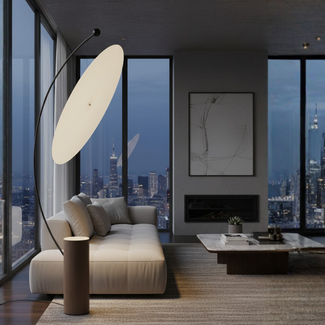 Scandinavian Stained Glass LED Floor Lamp Pure Design – Soléia