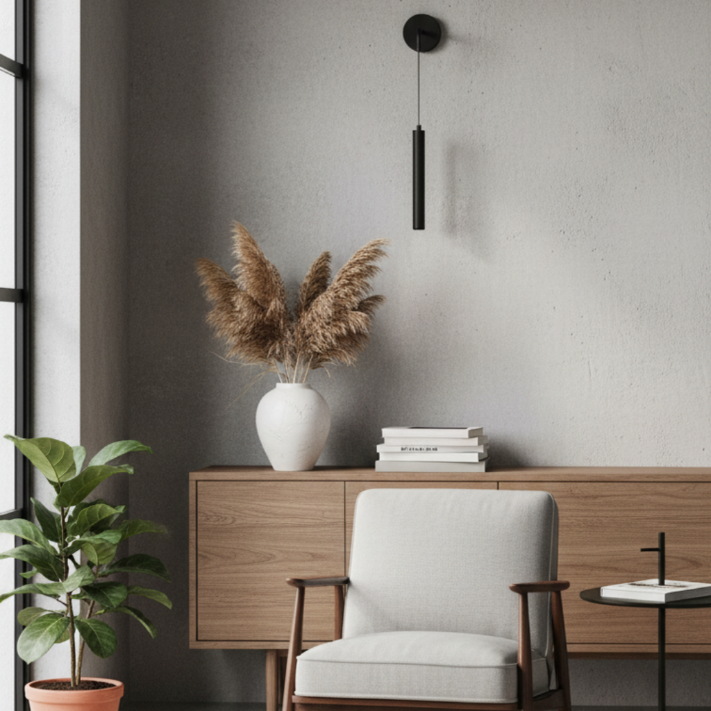 Modern black metal wall light for bedroom – Novalum