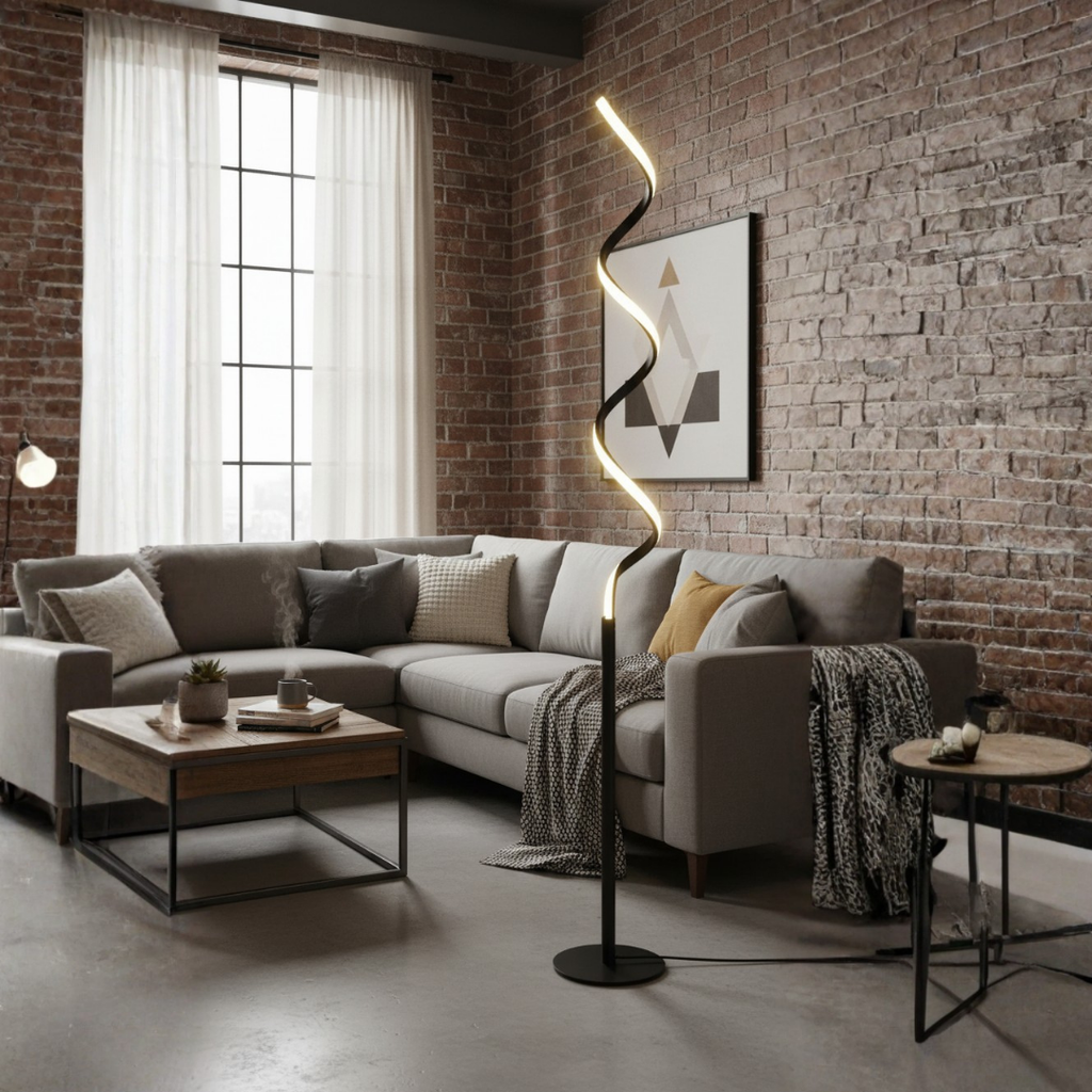 Elegant Retro Style Patinated Iron Floor Lamp – Bellatrix
