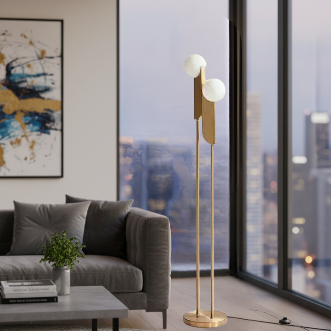 Glass Floor Lamp Modern Elegance Luxury Ambiance – Reveria