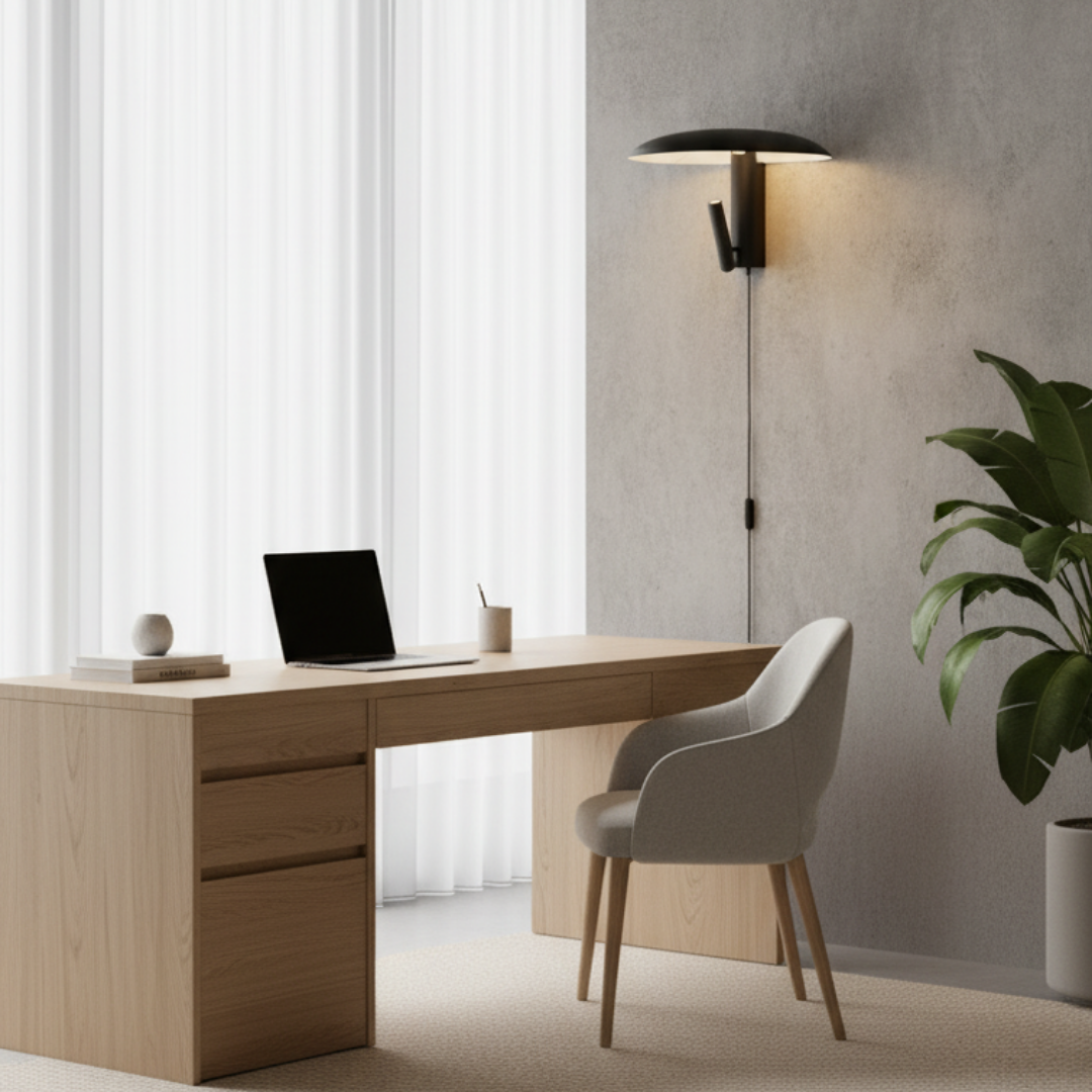 Rotating black metal wall light – Zolanire