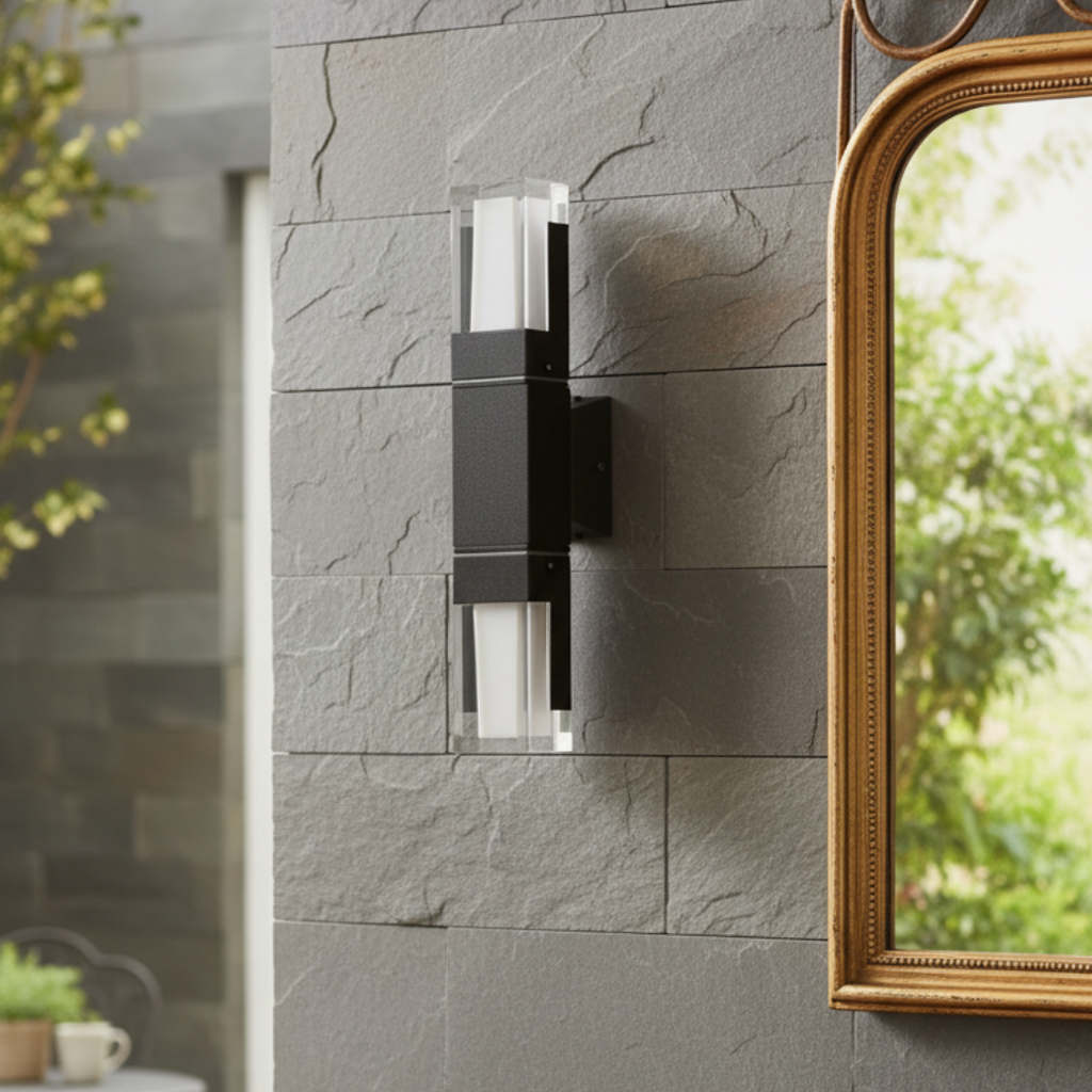 Minimalist LED wall light in aluminum – Clarionde