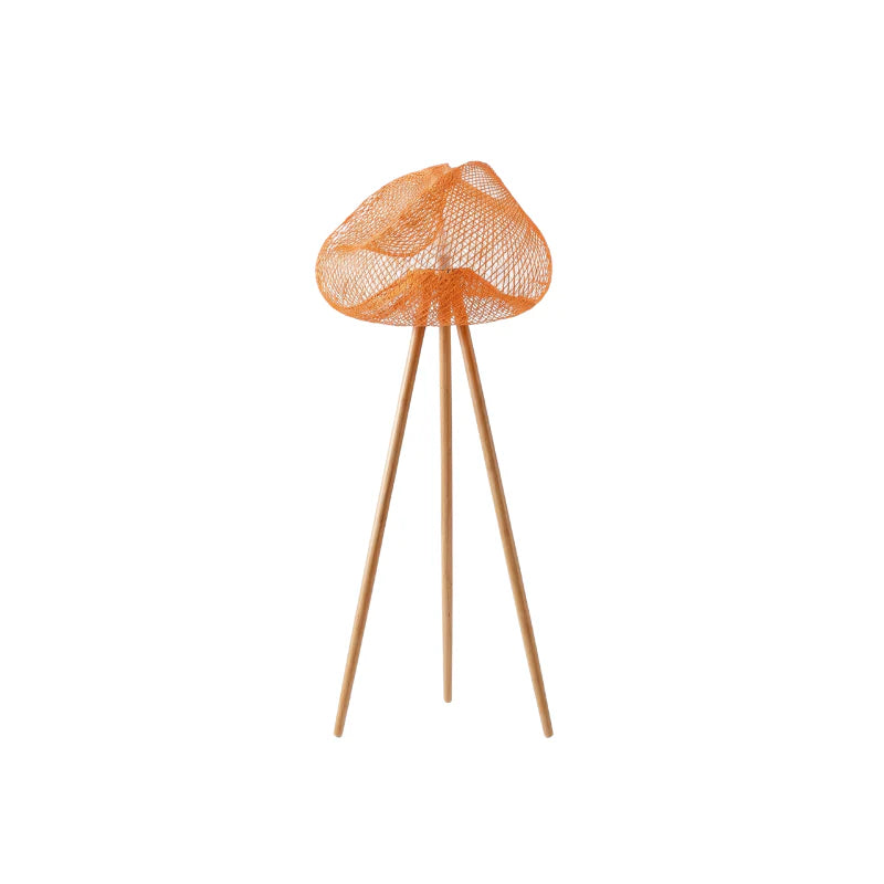 Bamboo Rattan Floor Lamp Natural Tripod – Elyora