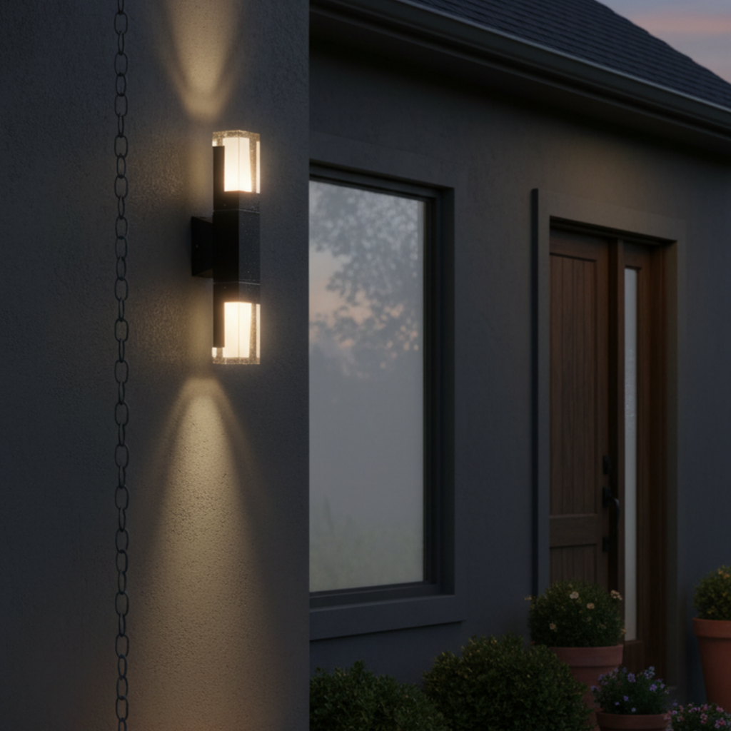 Minimalist LED wall light in aluminum – Clarionde
