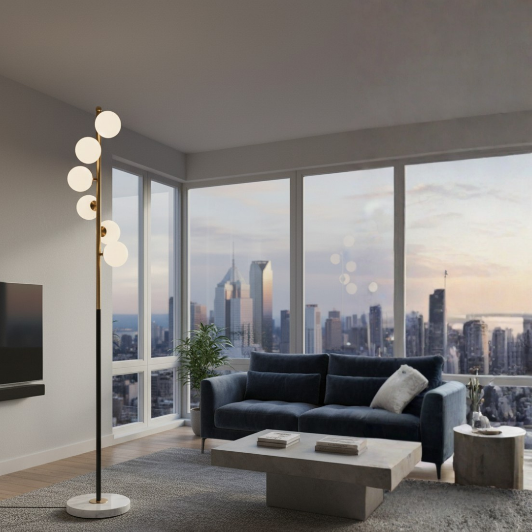 Minimalist Floor Lamp Calm Ambiance – Velora