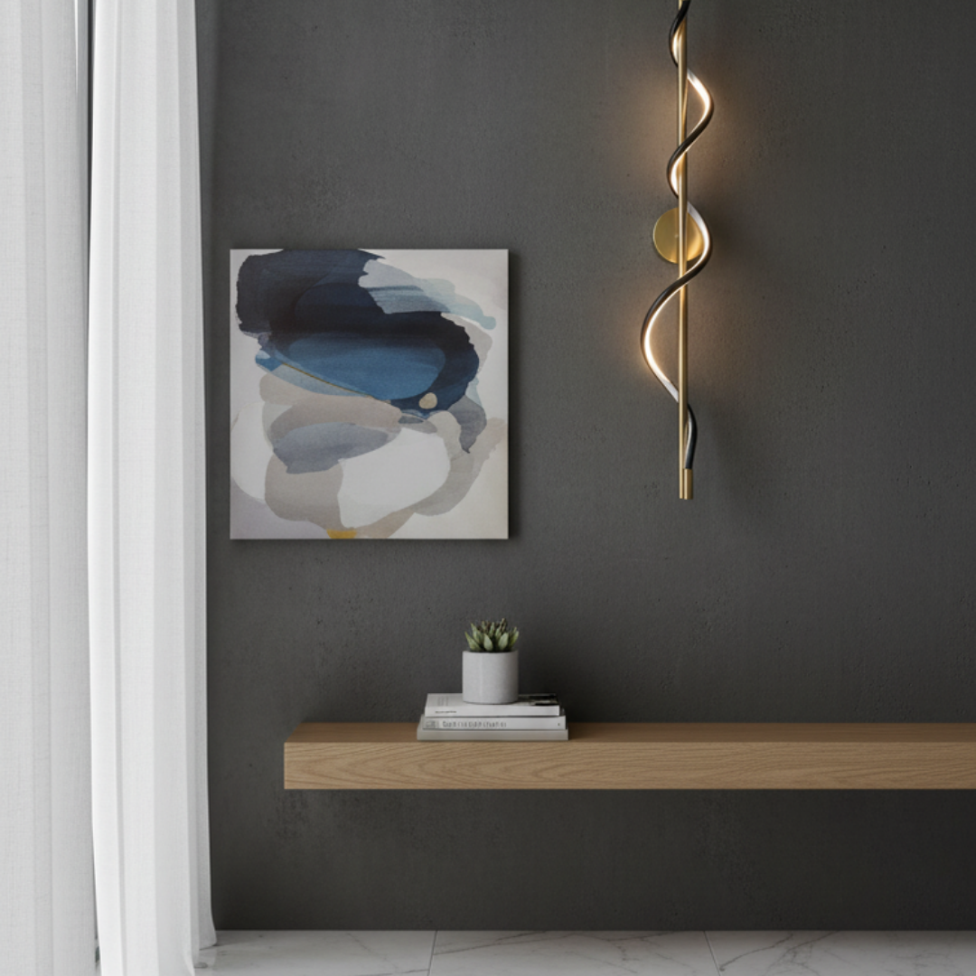 Ascending LED Wall Light & Descending Twisted Elegance – SpiraleX