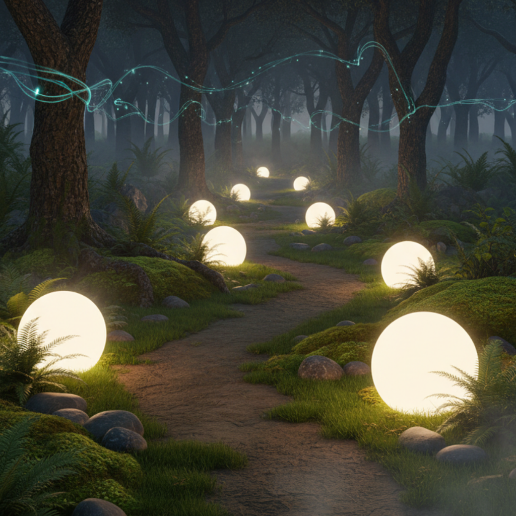 Spherical solar garden light – Solastère