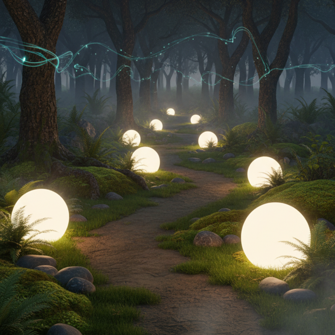 Spherical solar garden light – Solastère
