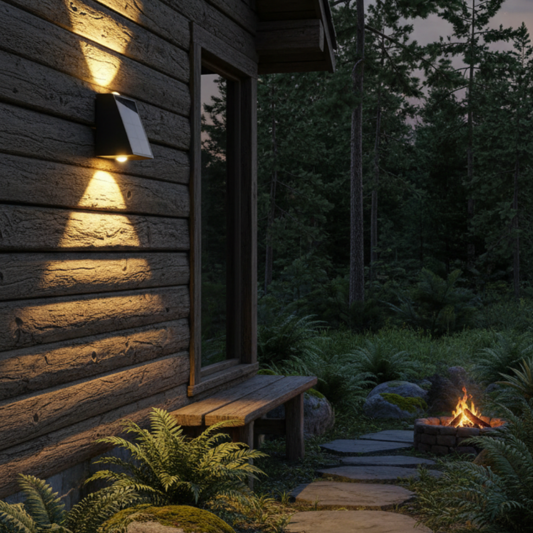 Modern solar garden wall light – Solarenza