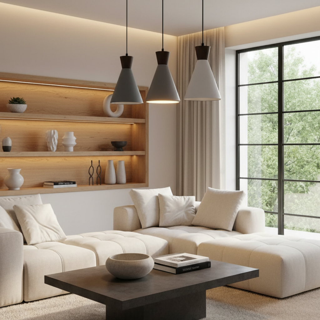 Scandinavian style interior pendant lamp sustainable elegance-Goccia