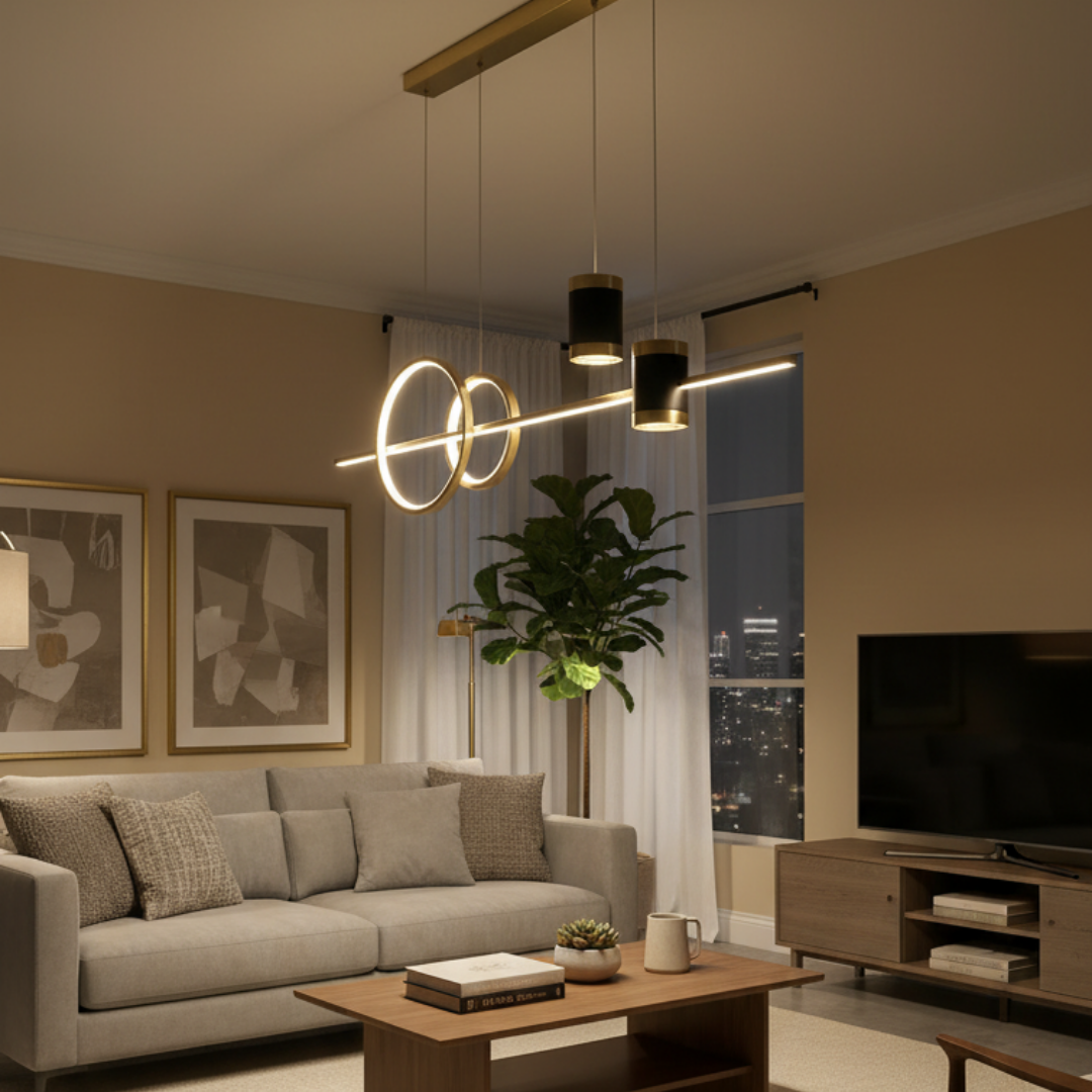 Minimalist style adjustable pendant light celestial effect-Minimalist Starry