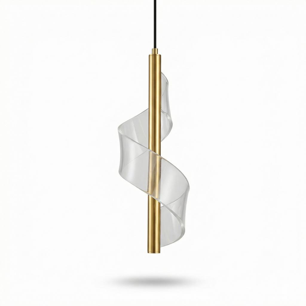 Modern minimalist pendant lamp with pvc lampshade-Black Eclipse
