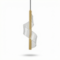 Modern minimalist pendant lamp with pvc lampshade-Black Eclipse