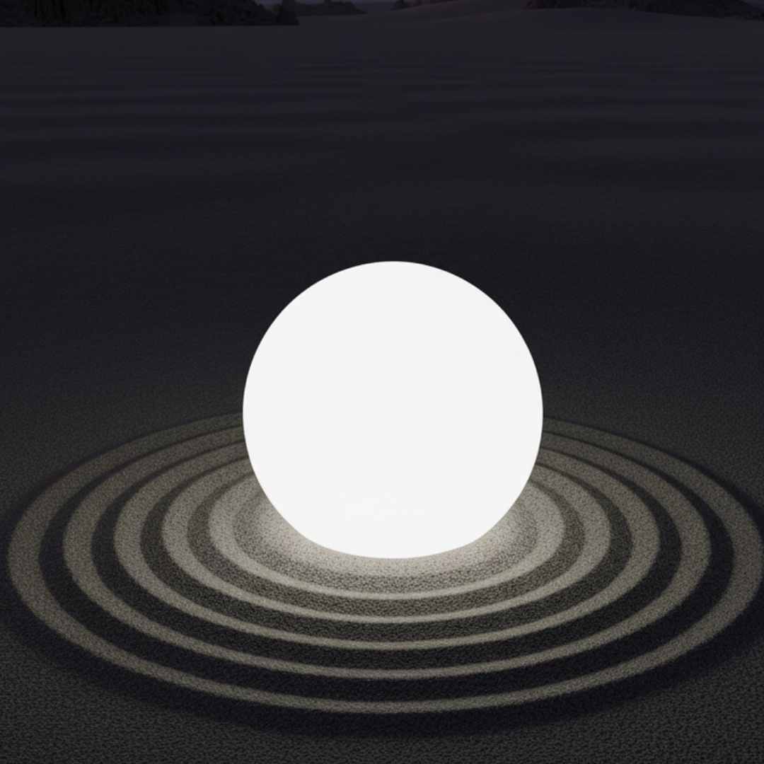 Spherical solar garden light – Solastère