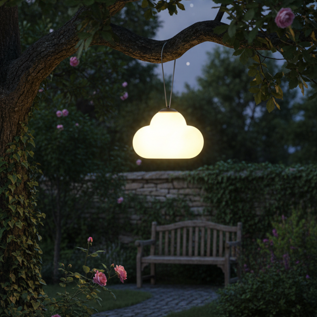 Metal and acrylic led pendant light for garden-Metacryl