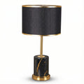 Night Lamp Refined Fabric Timeless Gold Base – Yliane