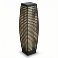 Outdoor Floor Lamp in Solar Imitated Rattan – Orbanya