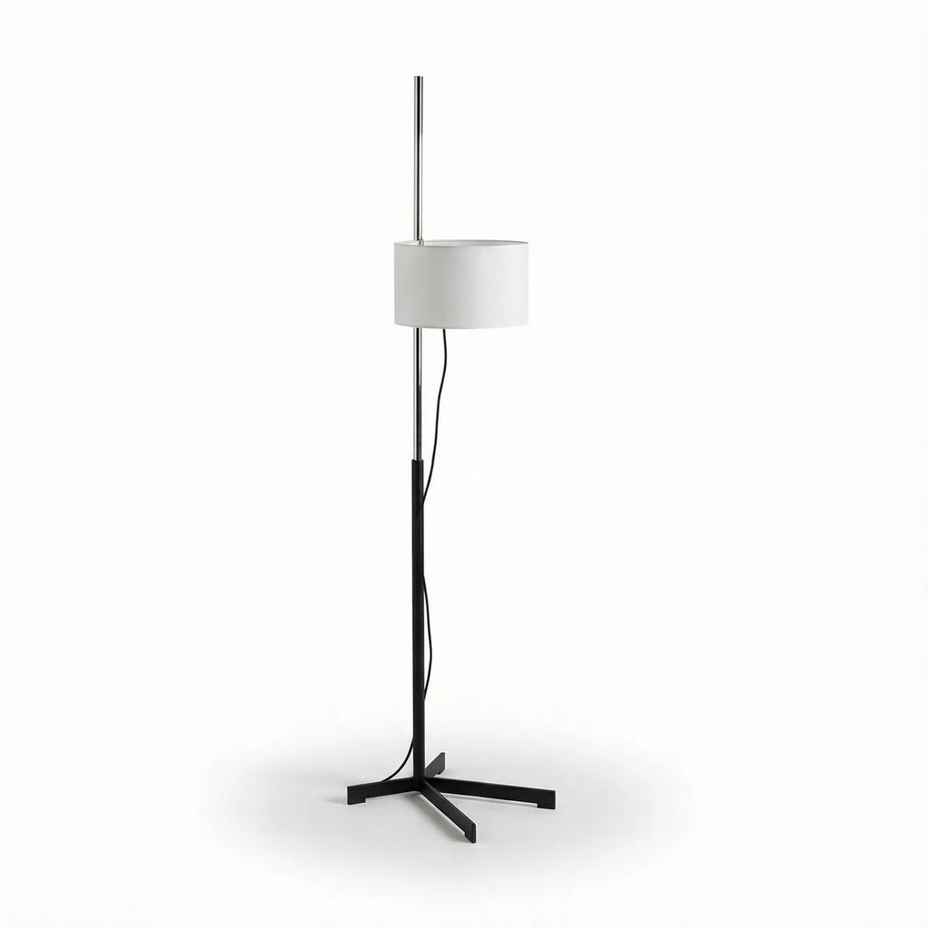 Spanish design floor lamp in metal and fabric – Zelari