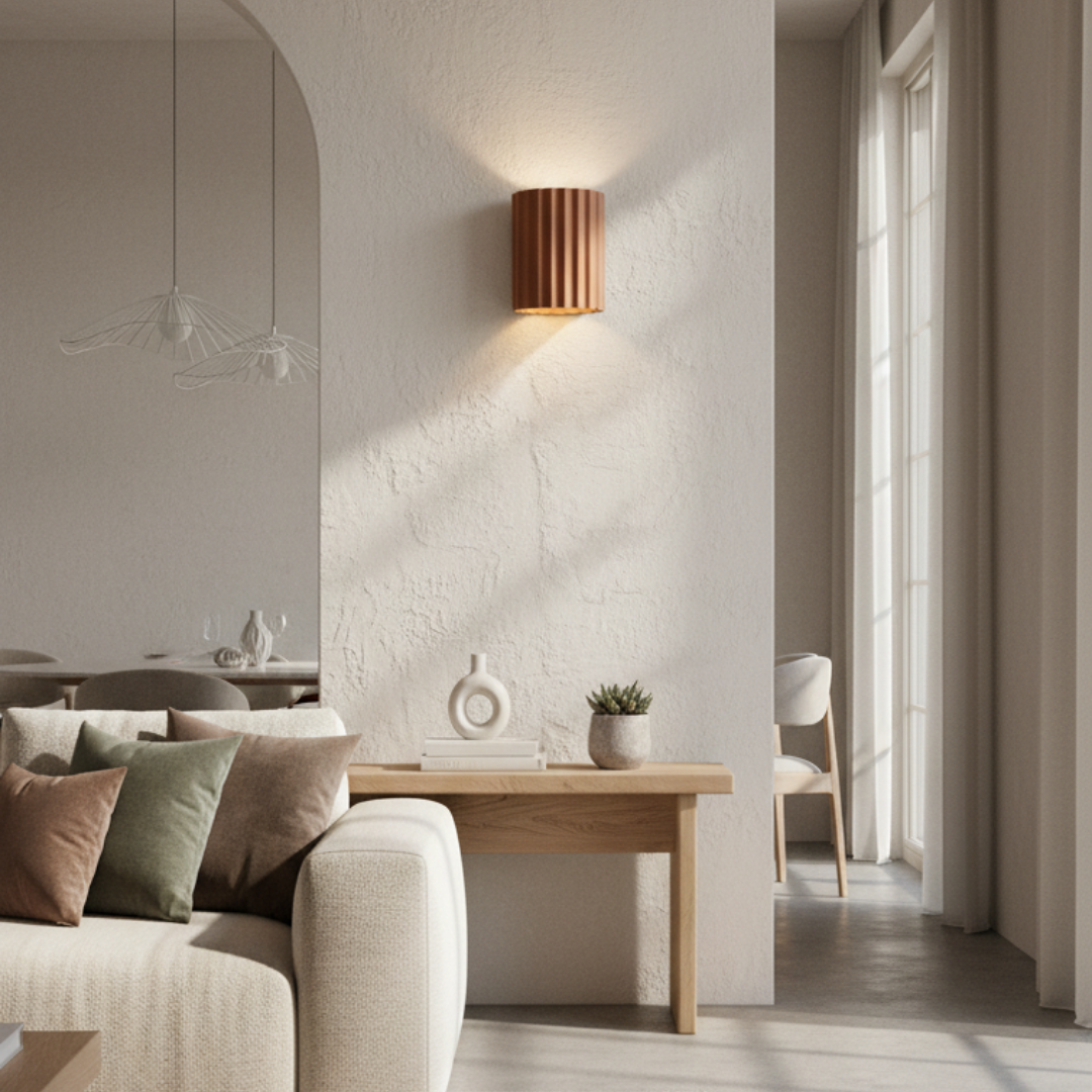 Contemporary Relief Wall Lamp Timeless Elegance – Striée Écla