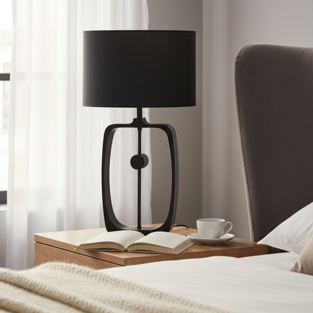Black Metal Decorative Lamp Clean and Trendy Design – Milan Lux