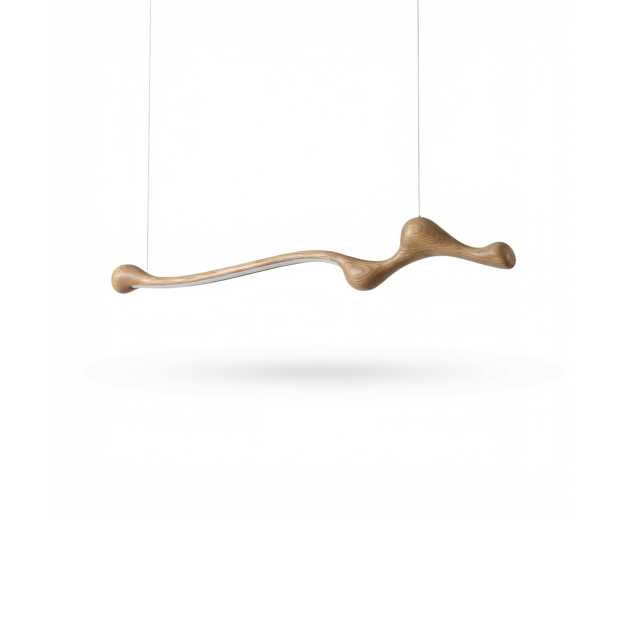 Armon – Dimmable LED Ash Wood Pendant Light for Interiors