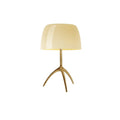 Modern colored glass tripod desk lamp – Triolux