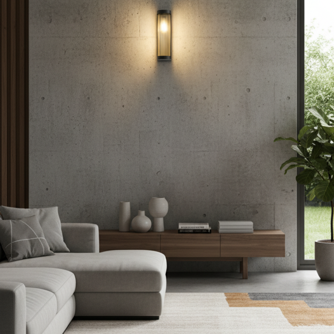Outdoor Wall Lamp in Metal and Glass – Solaréa