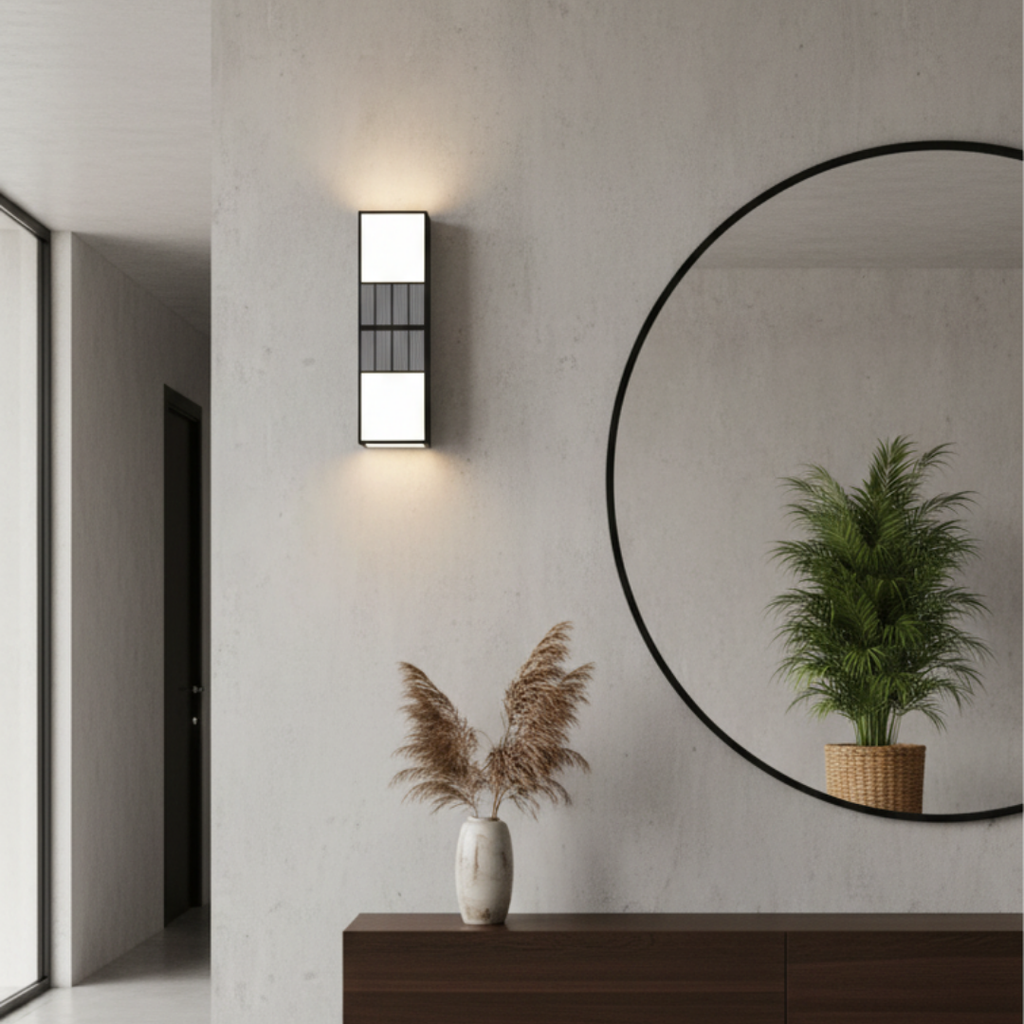 Outdoor wall light in black acrylic-Noxis