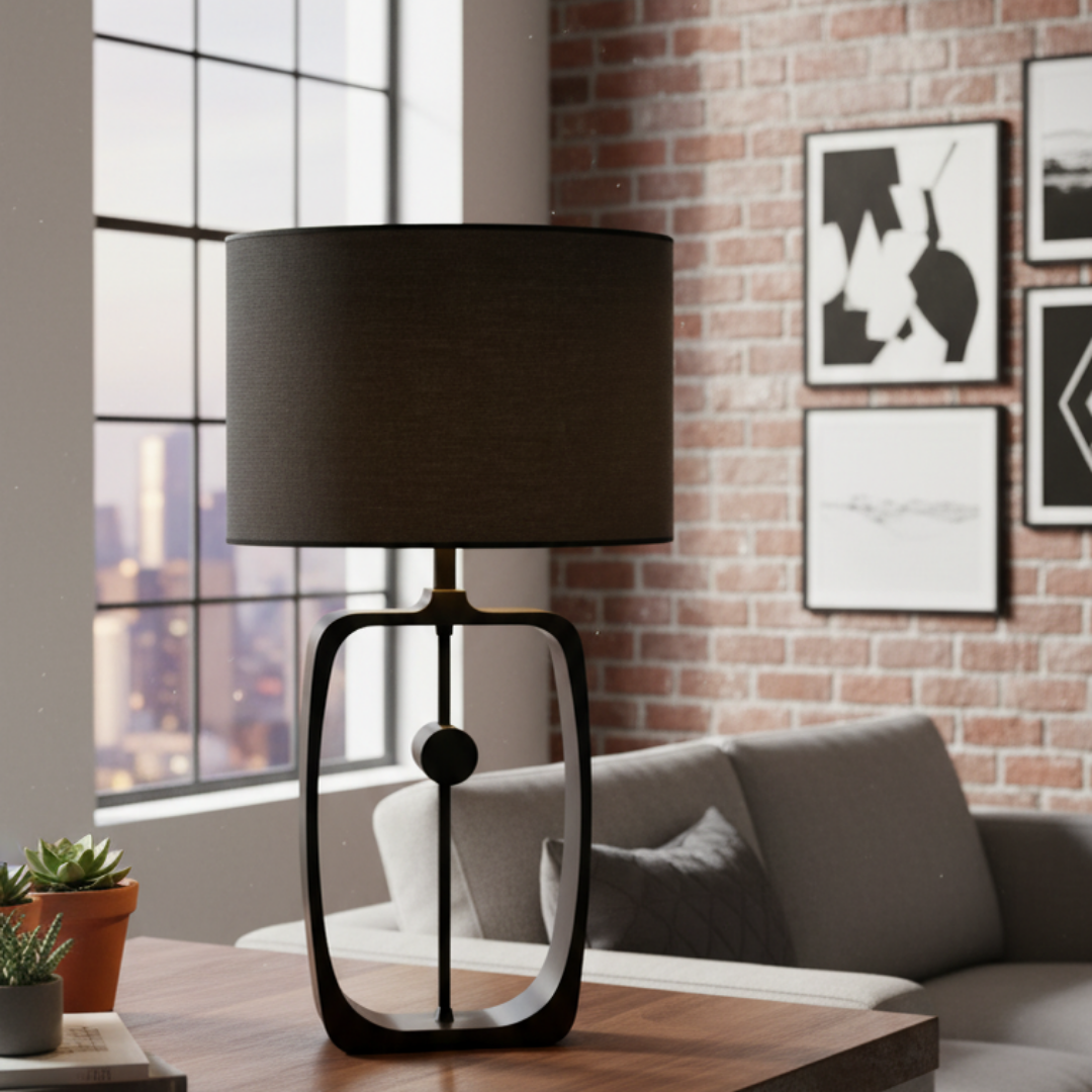 Black Metal Decorative Lamp Clean and Trendy Design – Milan Lux