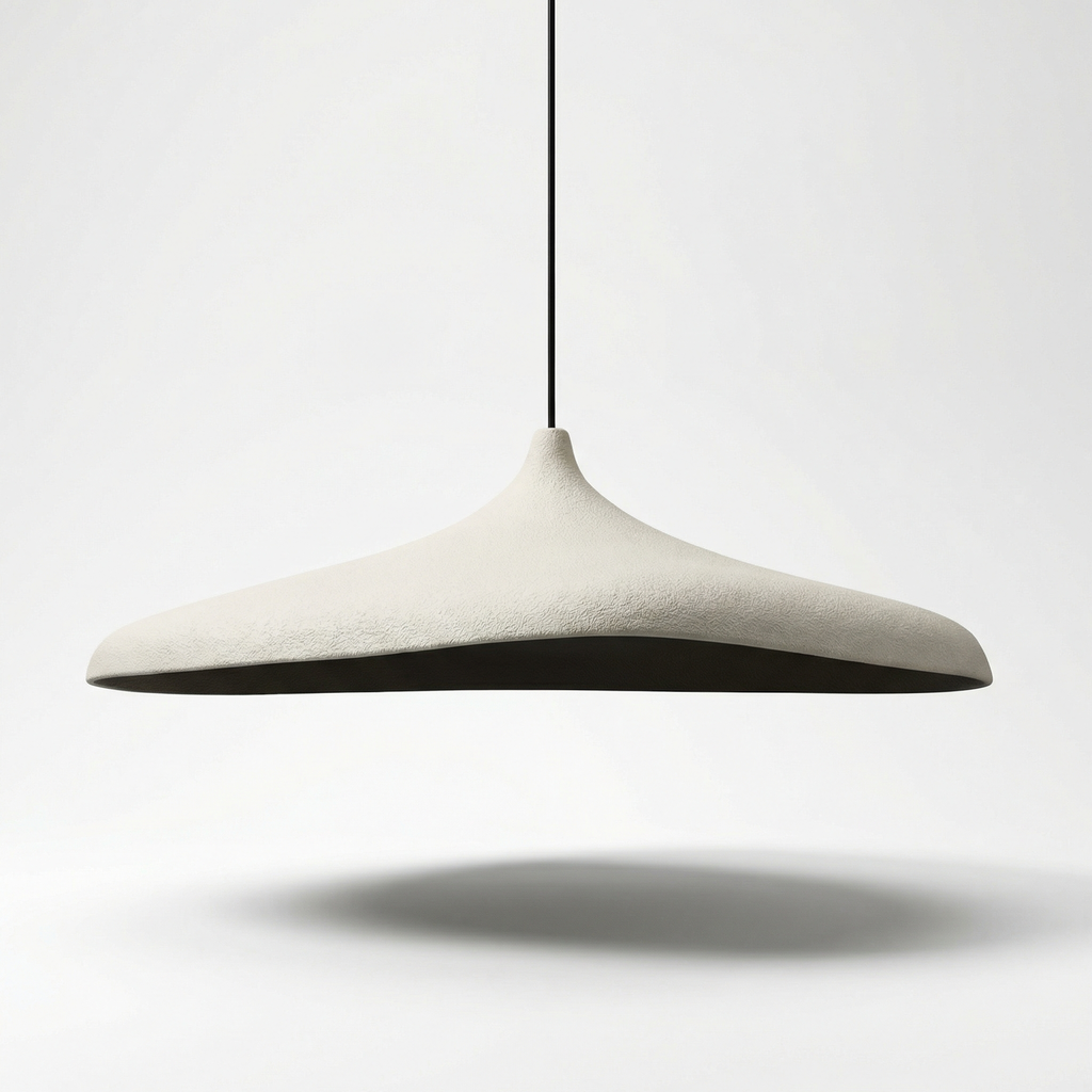 Wabi-Sabi style micro-cement pendant light for restaurants – Zelinea