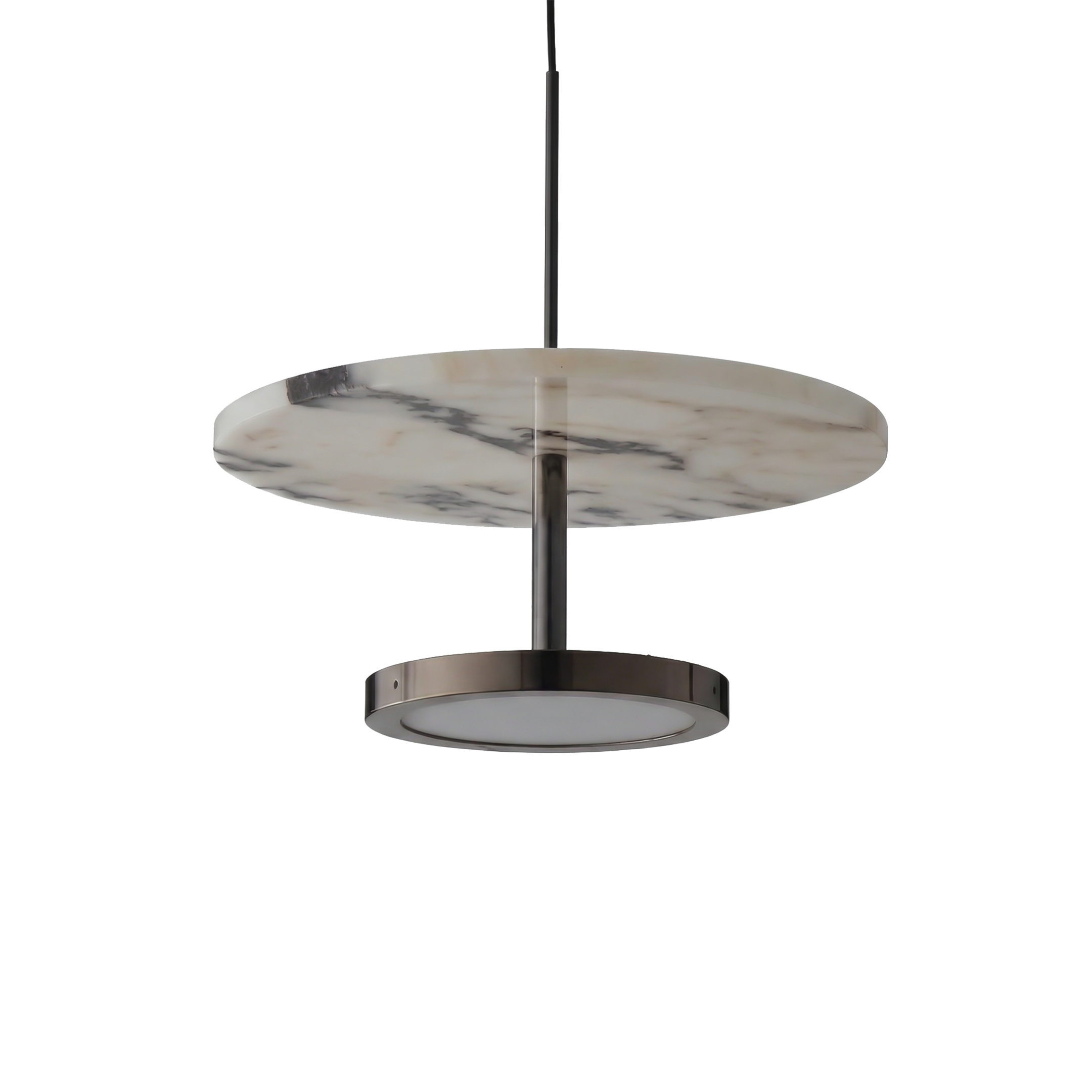 Albaris – Black Natural Stone Pendant Light for Bedroom
