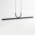 Contemporary design pendant light black finish-Nera