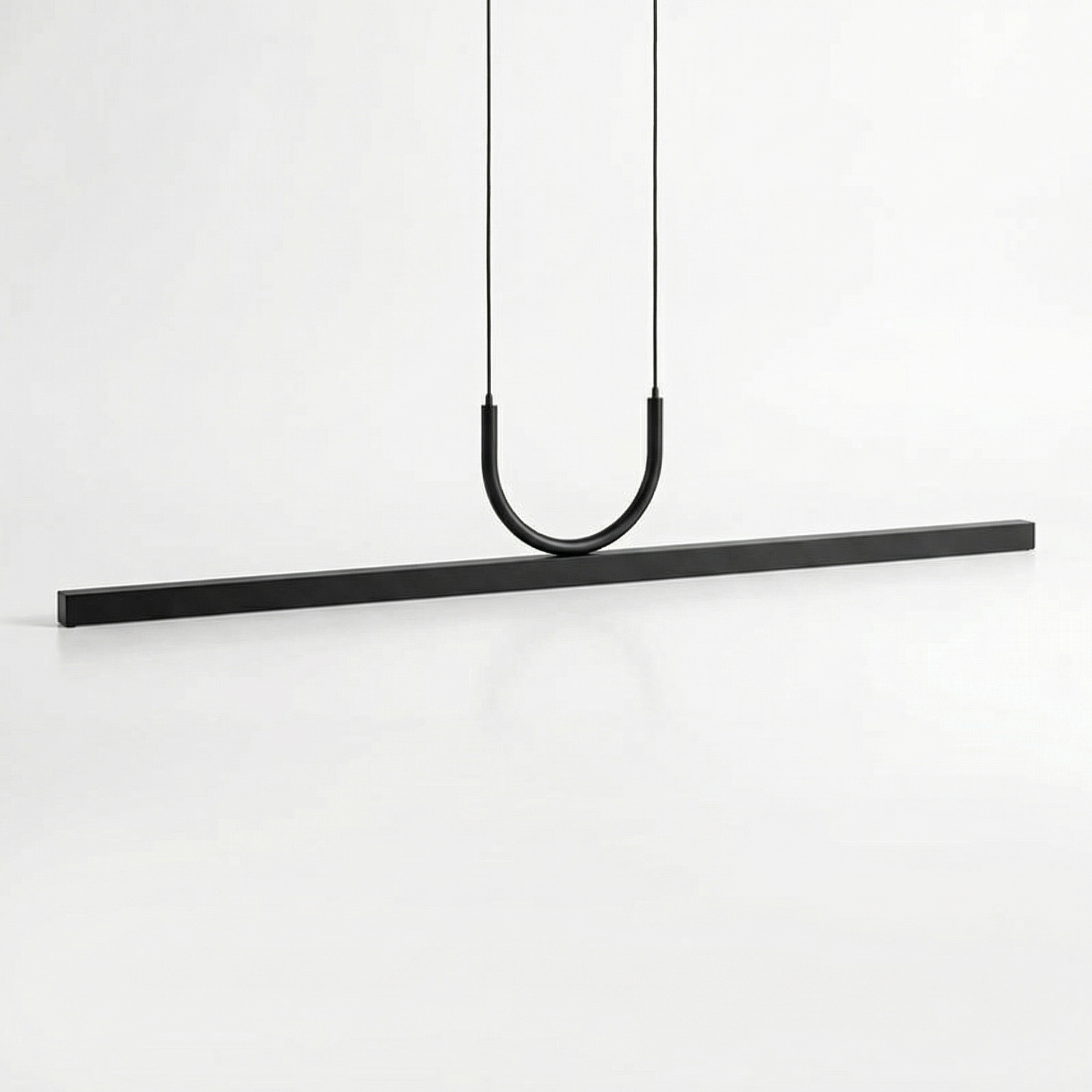 Contemporary design pendant light black finish-Nera
