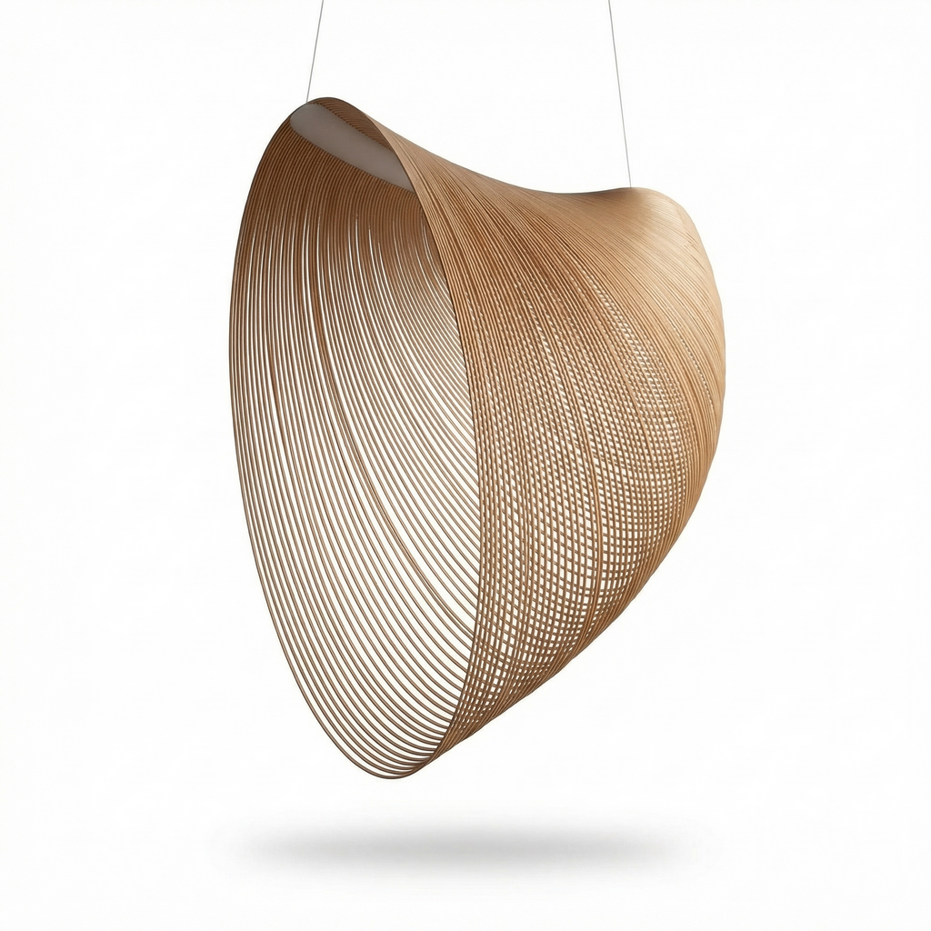 Arboréa Elegant bamboo pendant lamp for living room