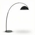 Modern black metal floor lamp for living room – Obsidial