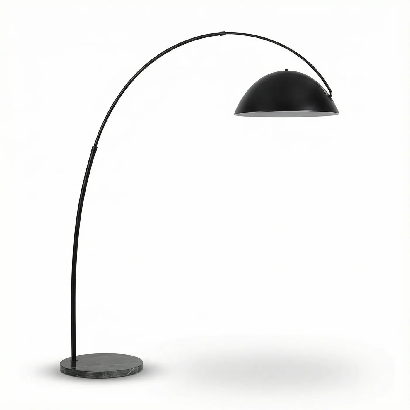Modern black metal floor lamp for living room – Obsidial