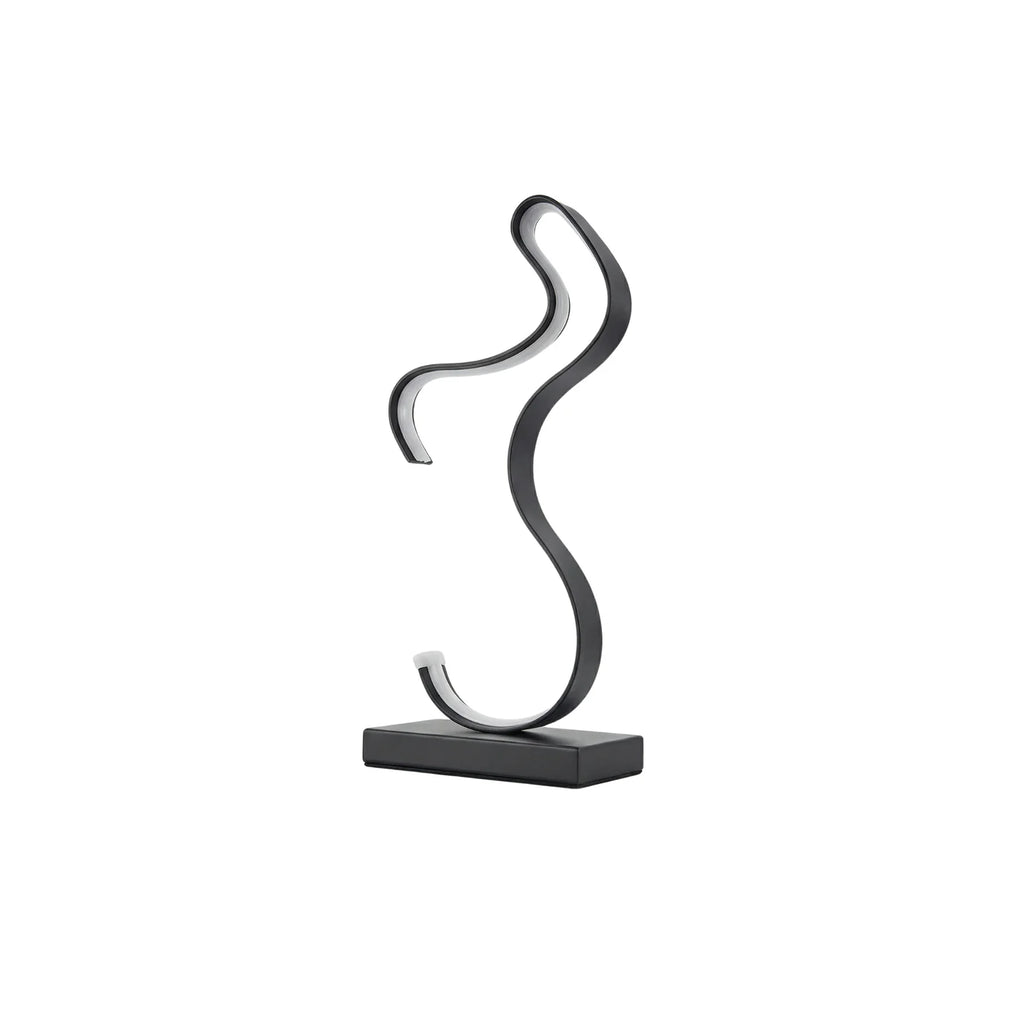 Art Deco Bedside Lamp in Steel and Acrylic – Nocturnelle