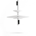 Chic finish acrylic pendant light for refined space-Discs