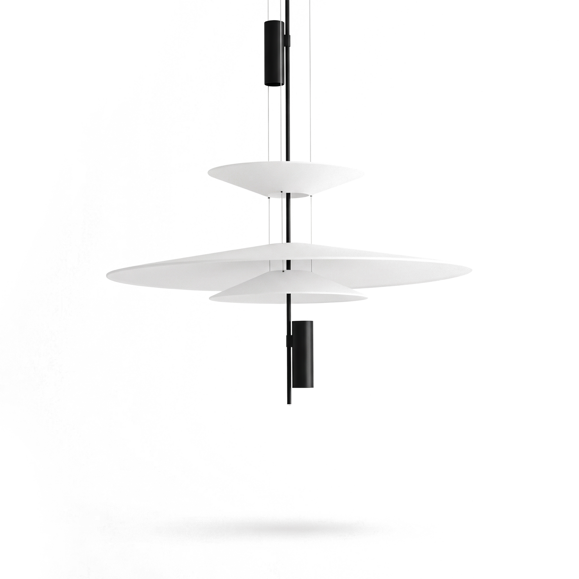 Chic finish acrylic pendant light for refined space-Discs