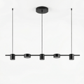 Pendant light metal gold black luminous ambiance -Moderato