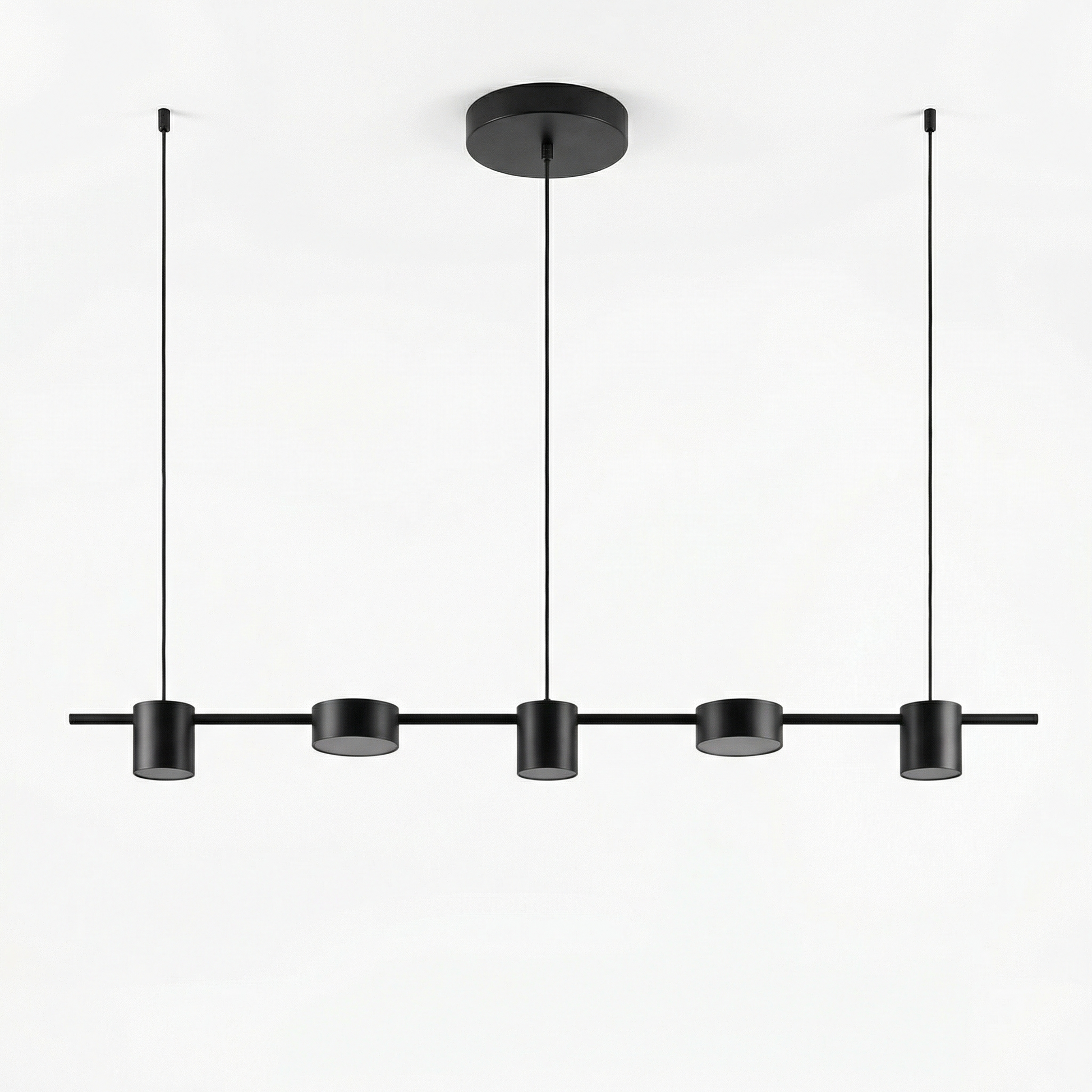 Pendant light metal gold black luminous ambiance -Moderato