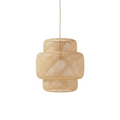 Hand knitted bamboo hanging lamp exotic style-Zen Bamboo