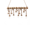 Bamboo wood led pendant light-Spruce