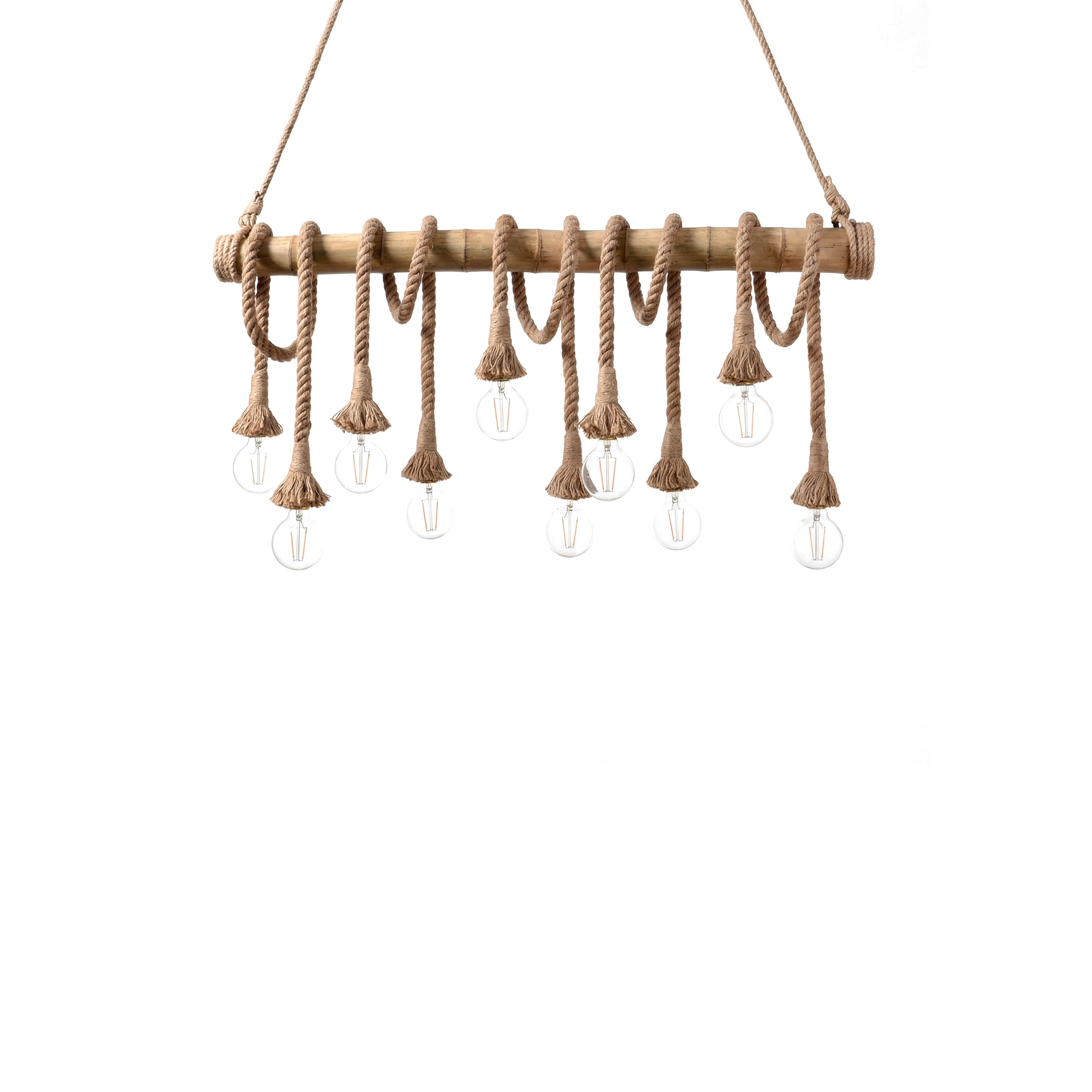 Bamboo wood led pendant light-Spruce