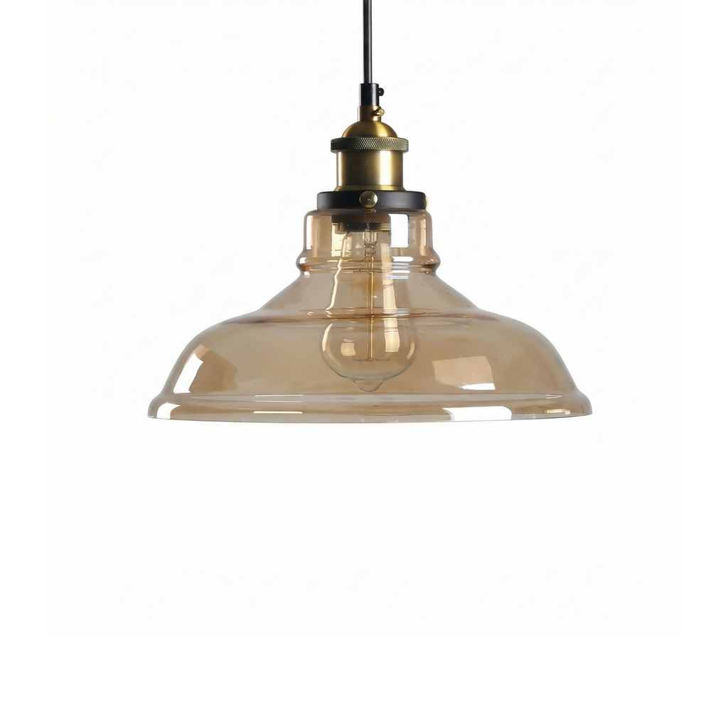 Ornelica – Smoked Glass Pendant Light for Living Rooms and Bedrooms