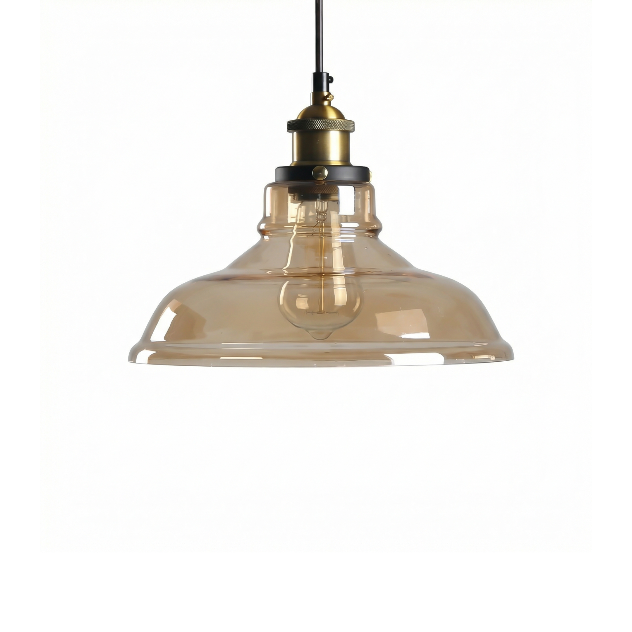 Ornelica – Smoked Glass Pendant Light for Living Rooms and Bedrooms