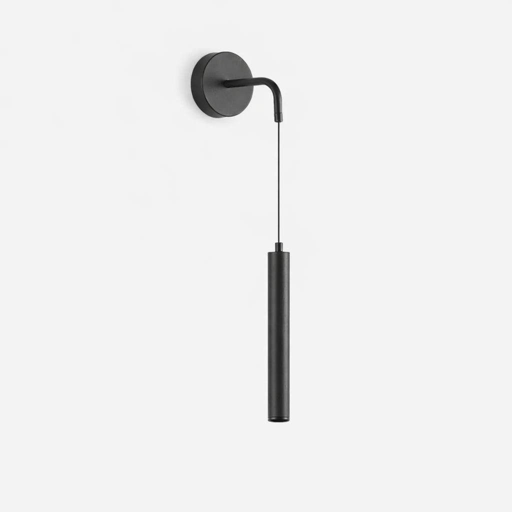 Modern black metal wall light for bedroom – Novalum